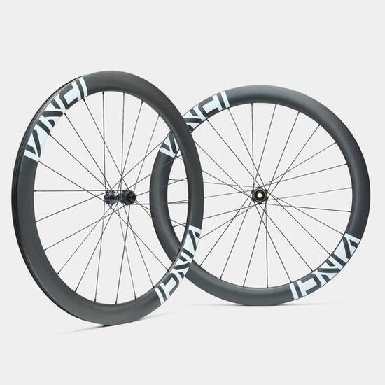 Koła szosowe karbonowe Vinci Rapid 50mm 2026, białe, piasty V Tour, Shimano HG