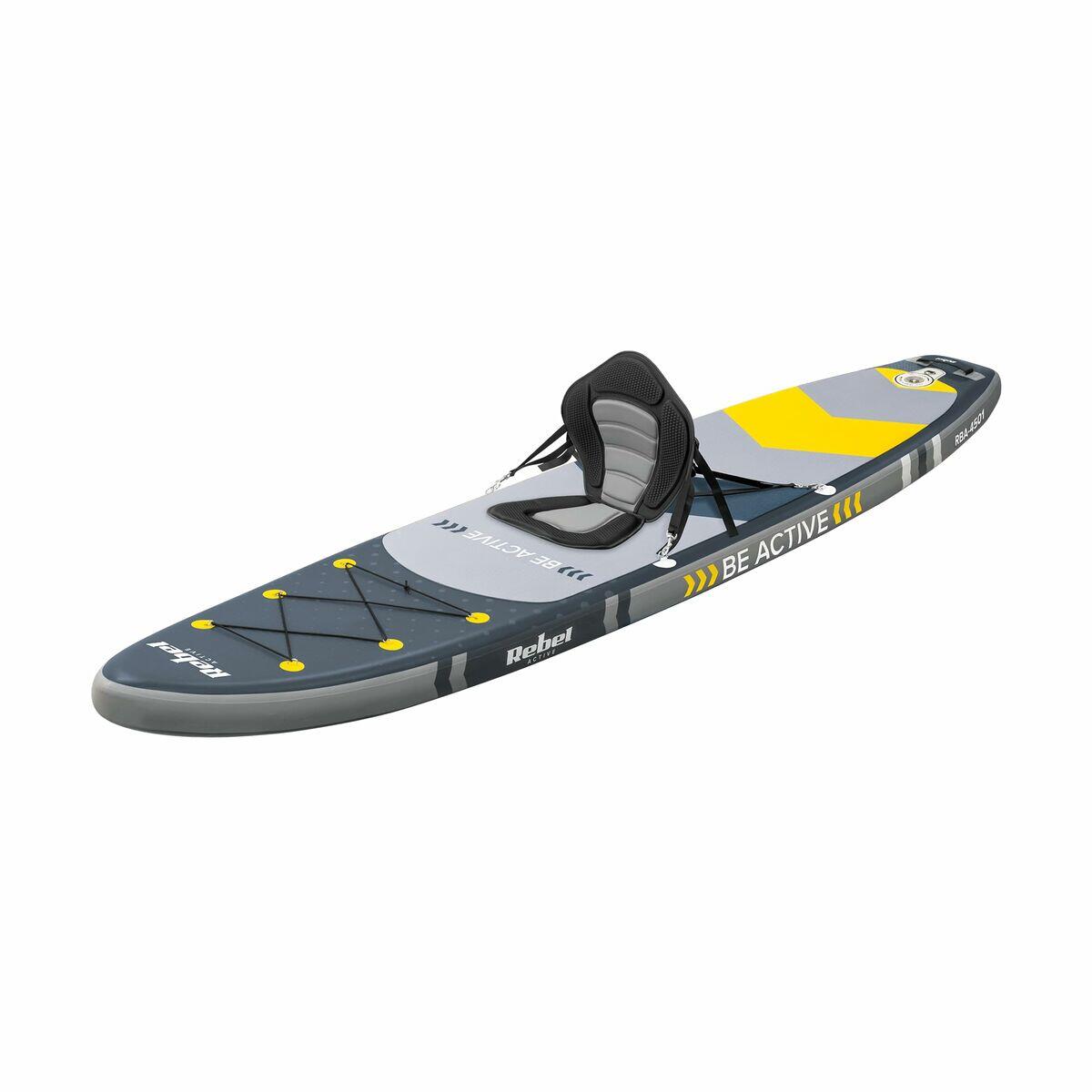 Tavola da Paddle Surf Gonfiabile con Accessori REBEL RBA-4501 Grigio 4/7