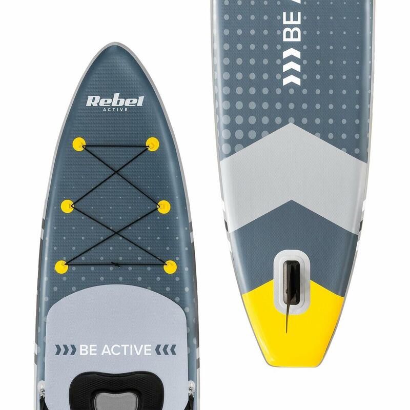 Placă gonflabilă de paddle surf cu accesorii REBEL RBA-4501 Gri