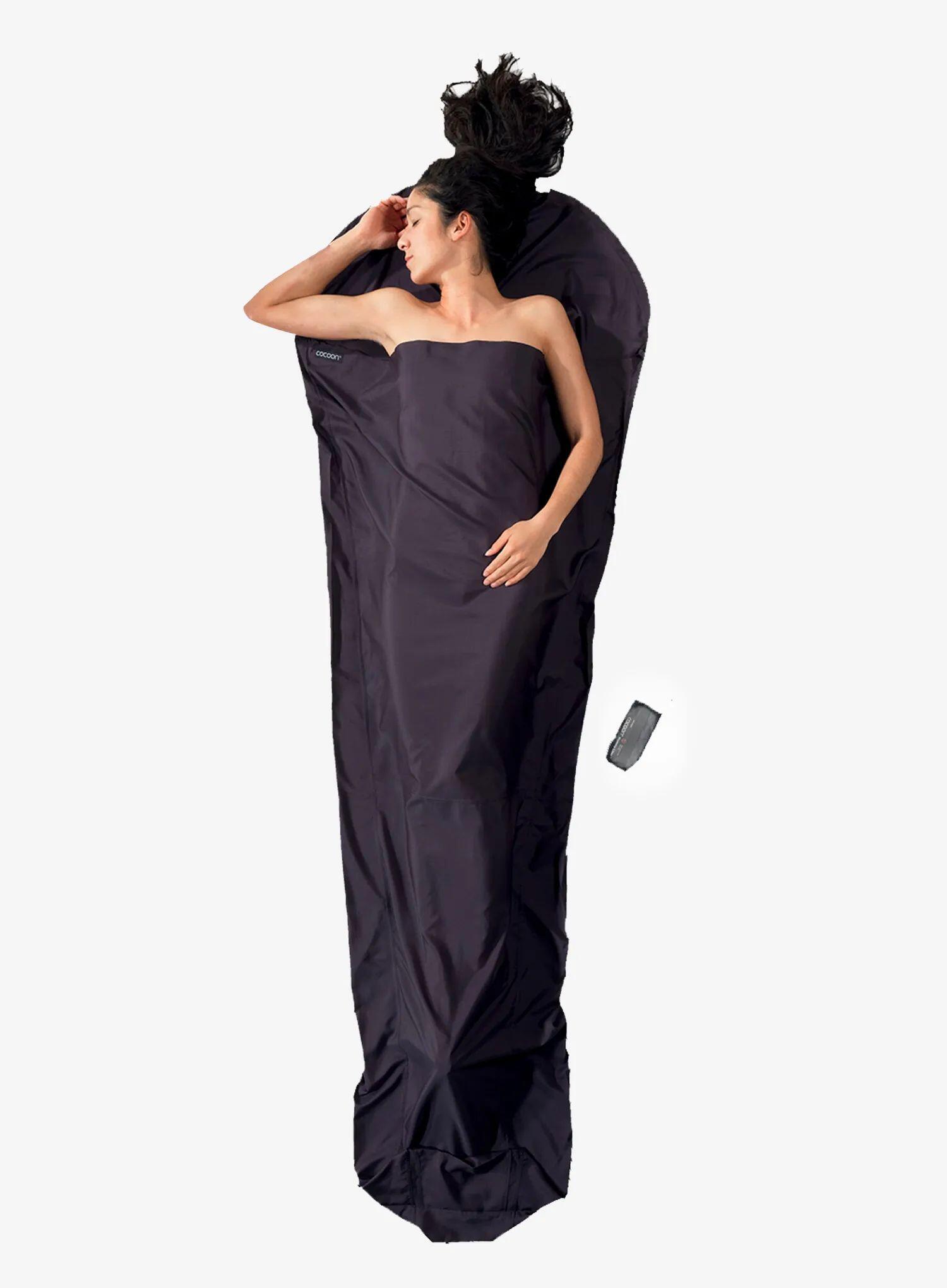 Wkładka do śpiwora Cocoon MummyLiner - Thermolight Silkweight - volcano grey 2/6