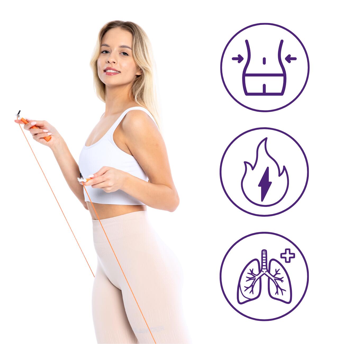 Skakanka sportowa 3 m DrFit 3/6