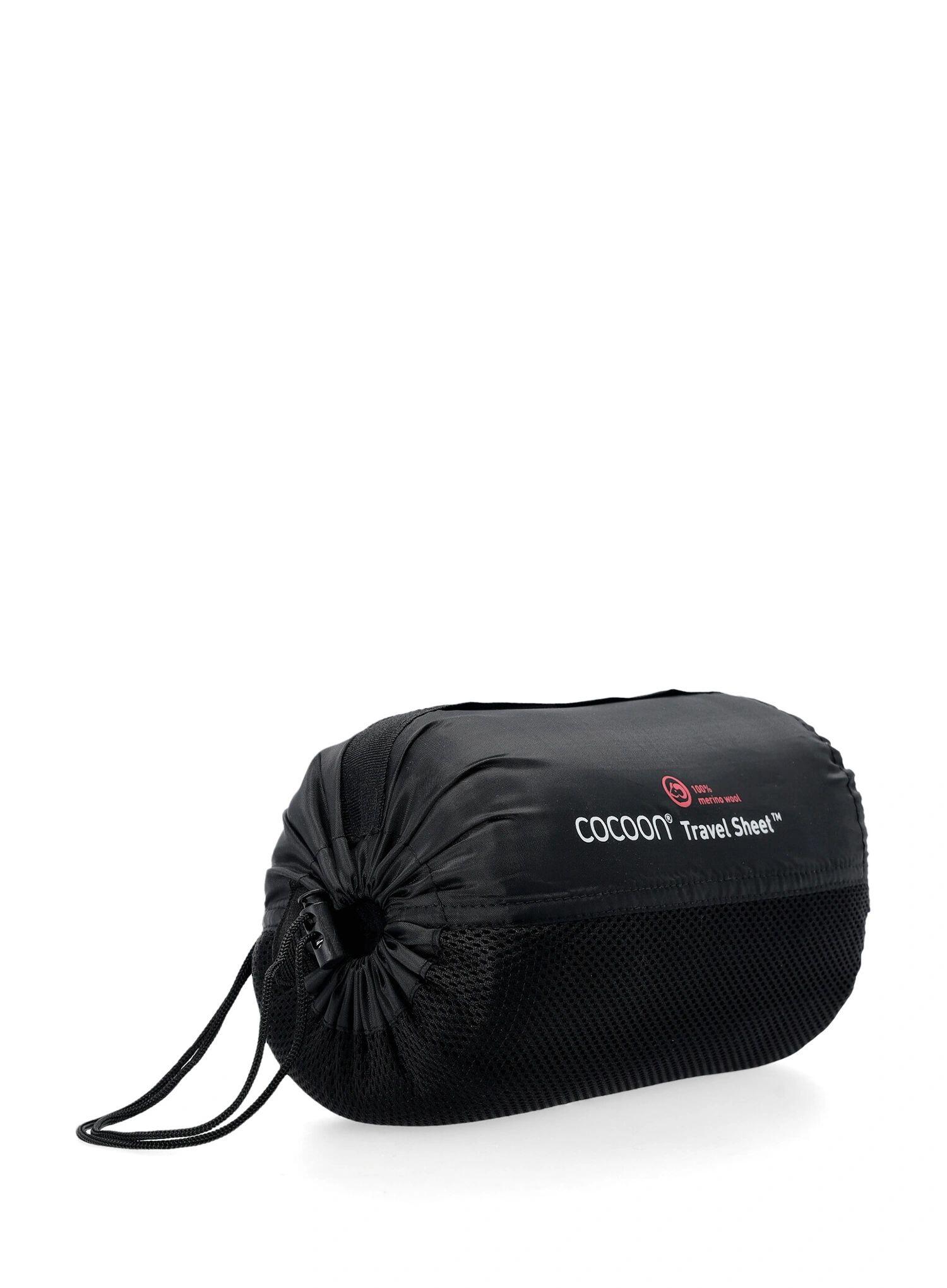 Wkładka do śpiwora Cocoon TravelSheet - Merino Wool - black 2/5
