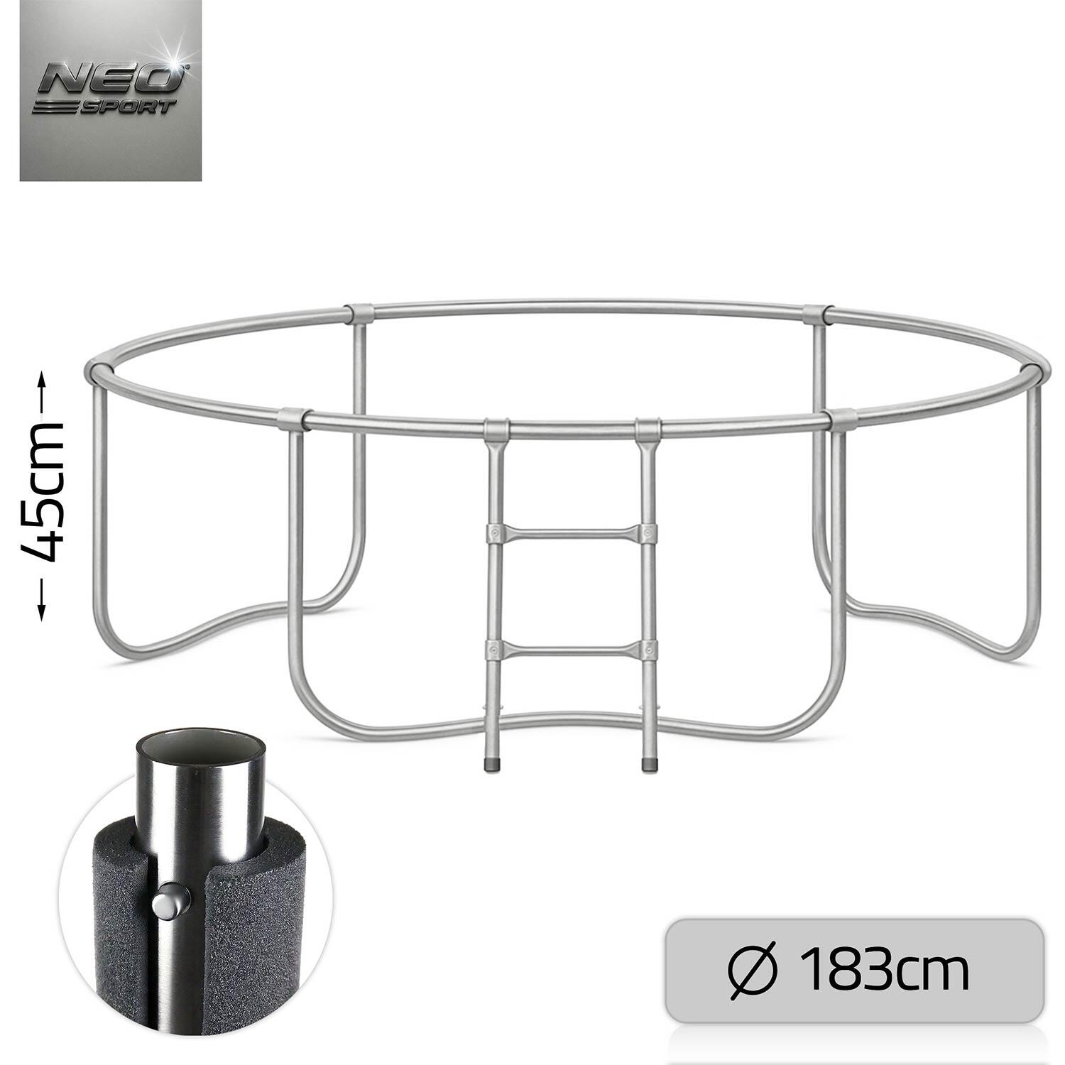 Trampolin Gartentrampolin Kindertrampolin Sicherheitsnetz Neo-Sport 183 cm 6FT 7/7