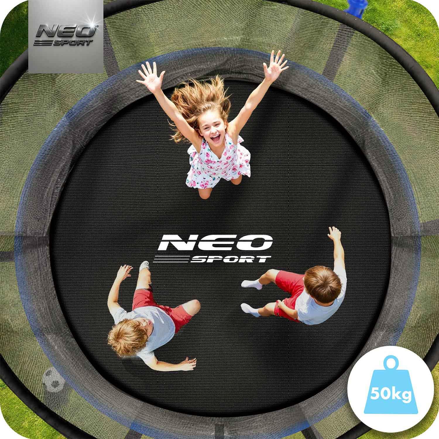 Trampolin Gartentrampolin Kindertrampolin Sicherheitsnetz Neo-Sport 183 cm 6FT 3/7