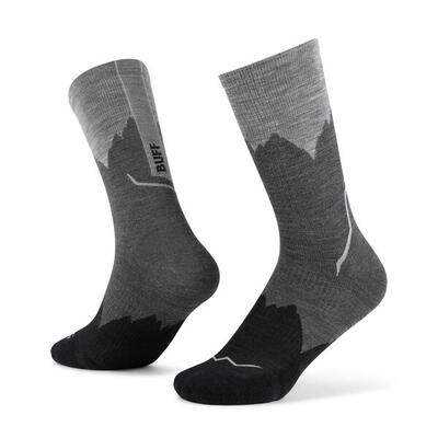 Buff merino lichtgewicht crew lwc3 sokken zwart