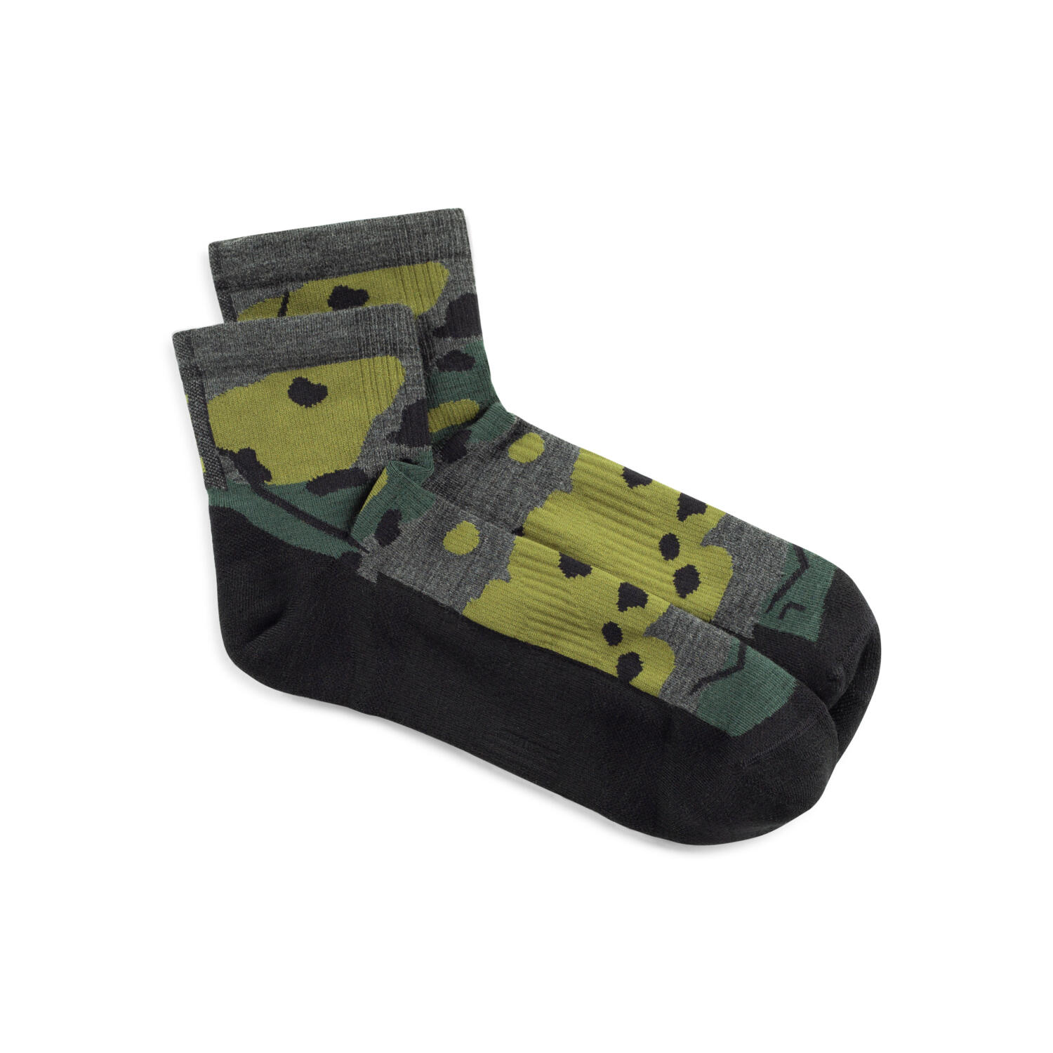 Chaussettes basses LW en laine mérinos Unisex Buff Gris S 2/5