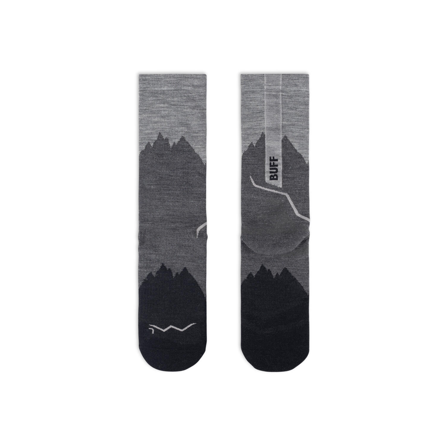 Chaussettes mid LW en laine mérinos Unisex Buff Noir S 3/5