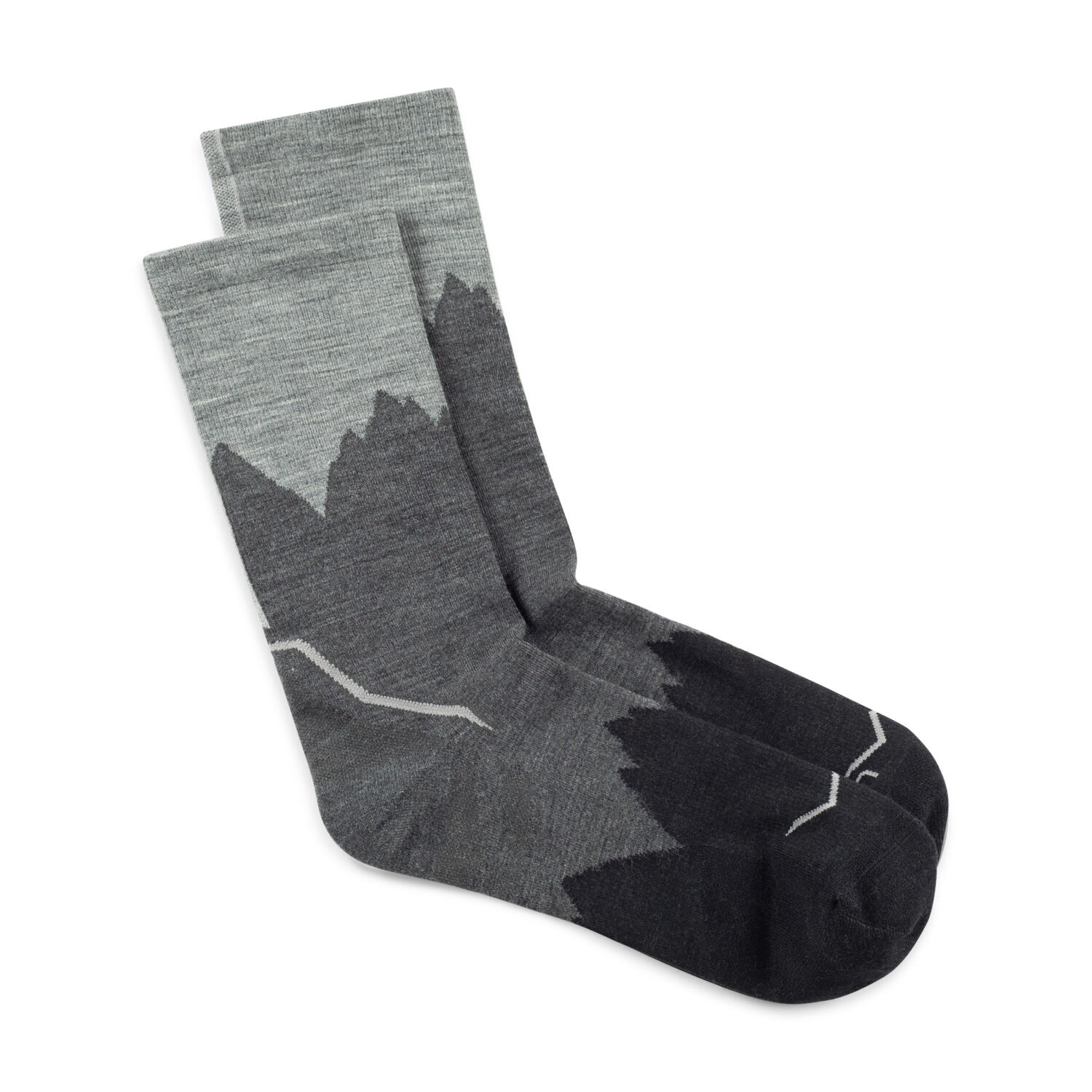 Chaussettes mid LW en laine mérinos Unisex Buff Noir S 2/5