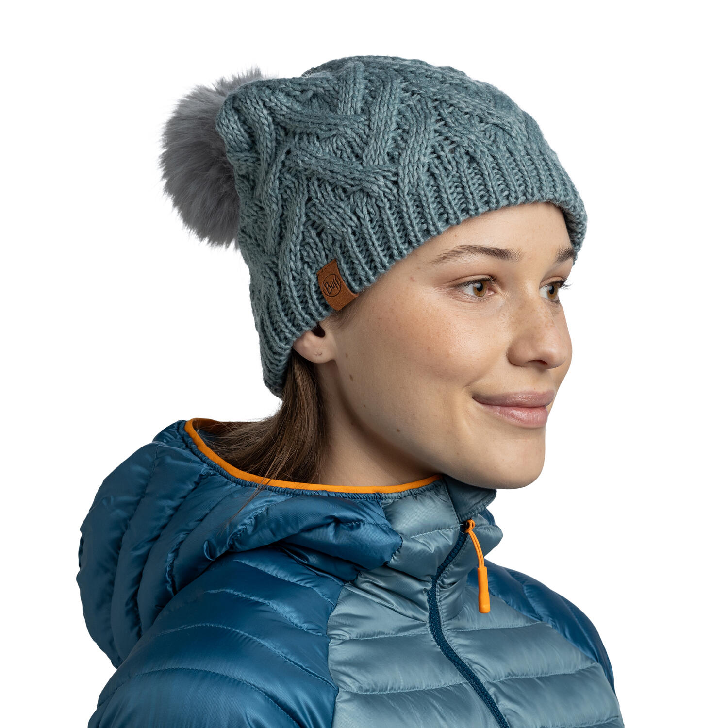 Gorro Knitted & Fleece Band Mujer Buff Azul ÚNICA 4/5