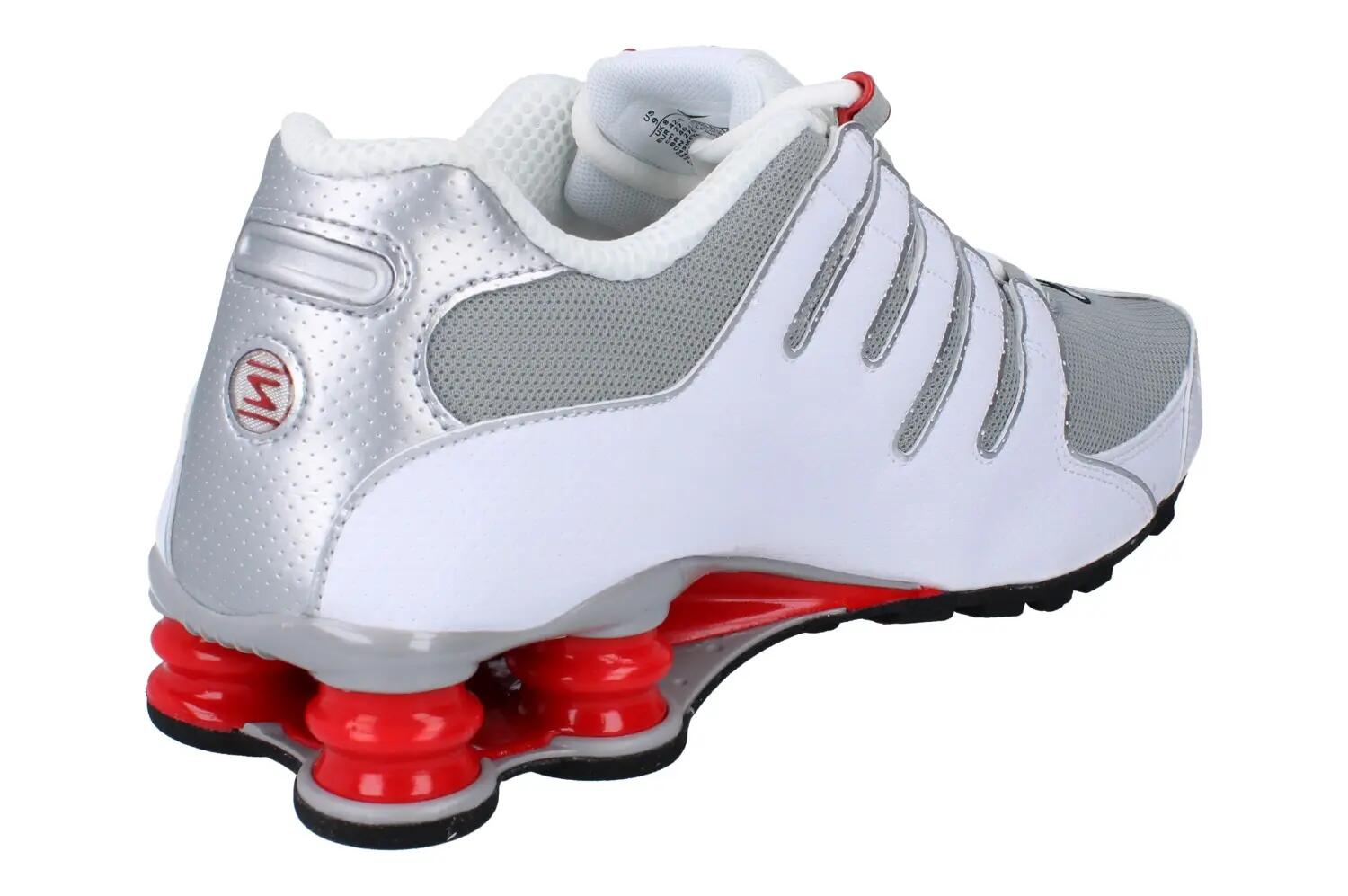 Nike Nike Shox Nz - white/metallic silver-sport red 3/6