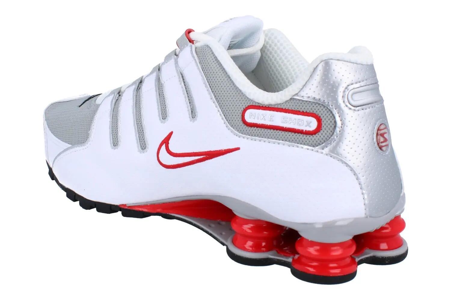 Nike Nike Shox Nz - white/metallic silver-sport red 2/6