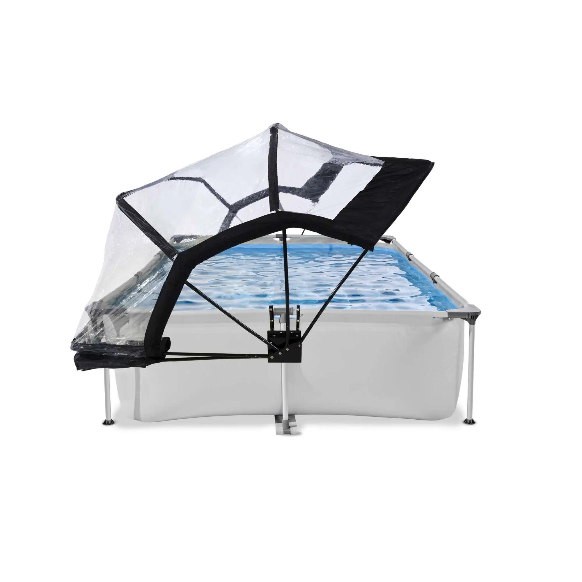 Piscina 300x200x65cm con cúpula y bomba de depuración 5/7