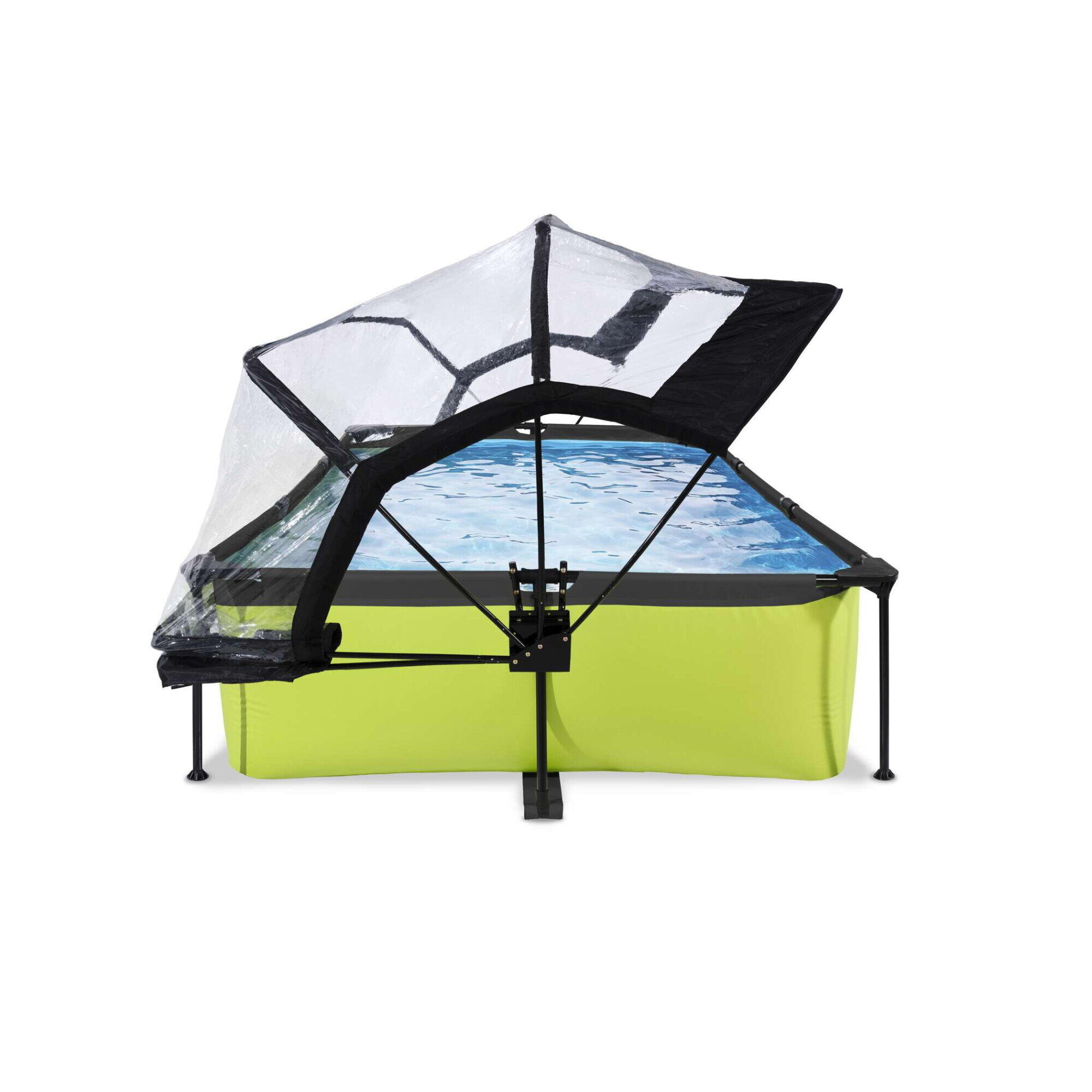 Piscine couverte 300x200x65cm avec pompe filtrante 5/7