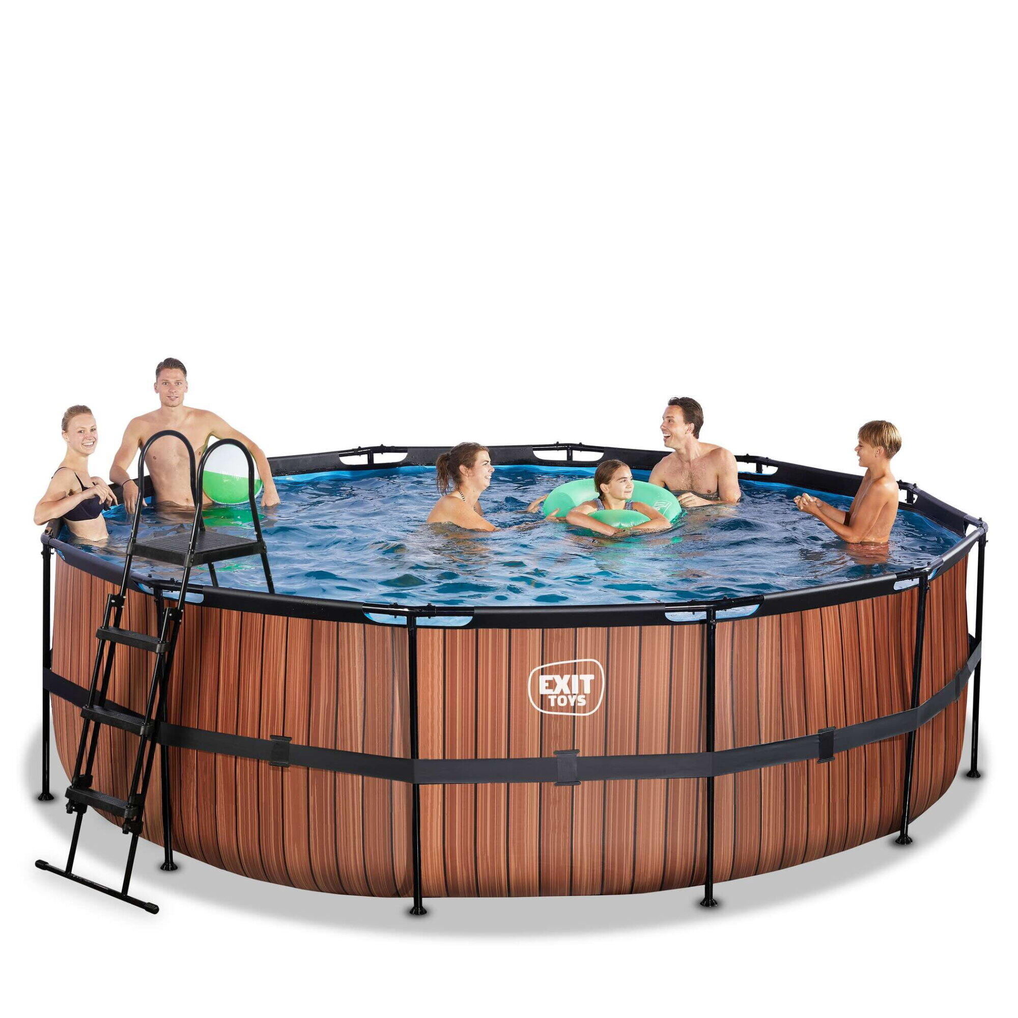 Piscina ø450x122cm con bomba de filtrado de arena 4/7