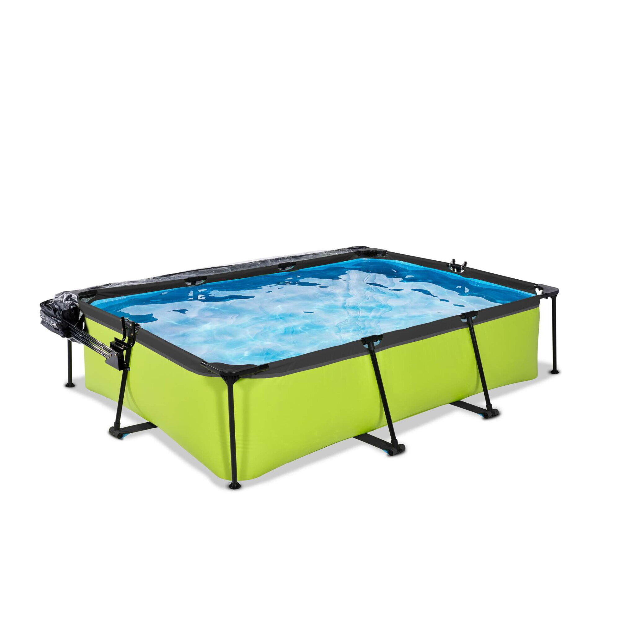 Piscine couverte 300x200x65cm avec pompe filtrante 3/7