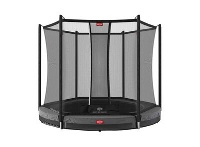 Trampoline favorit inground 200 + veiligheidsnet comfort grijs