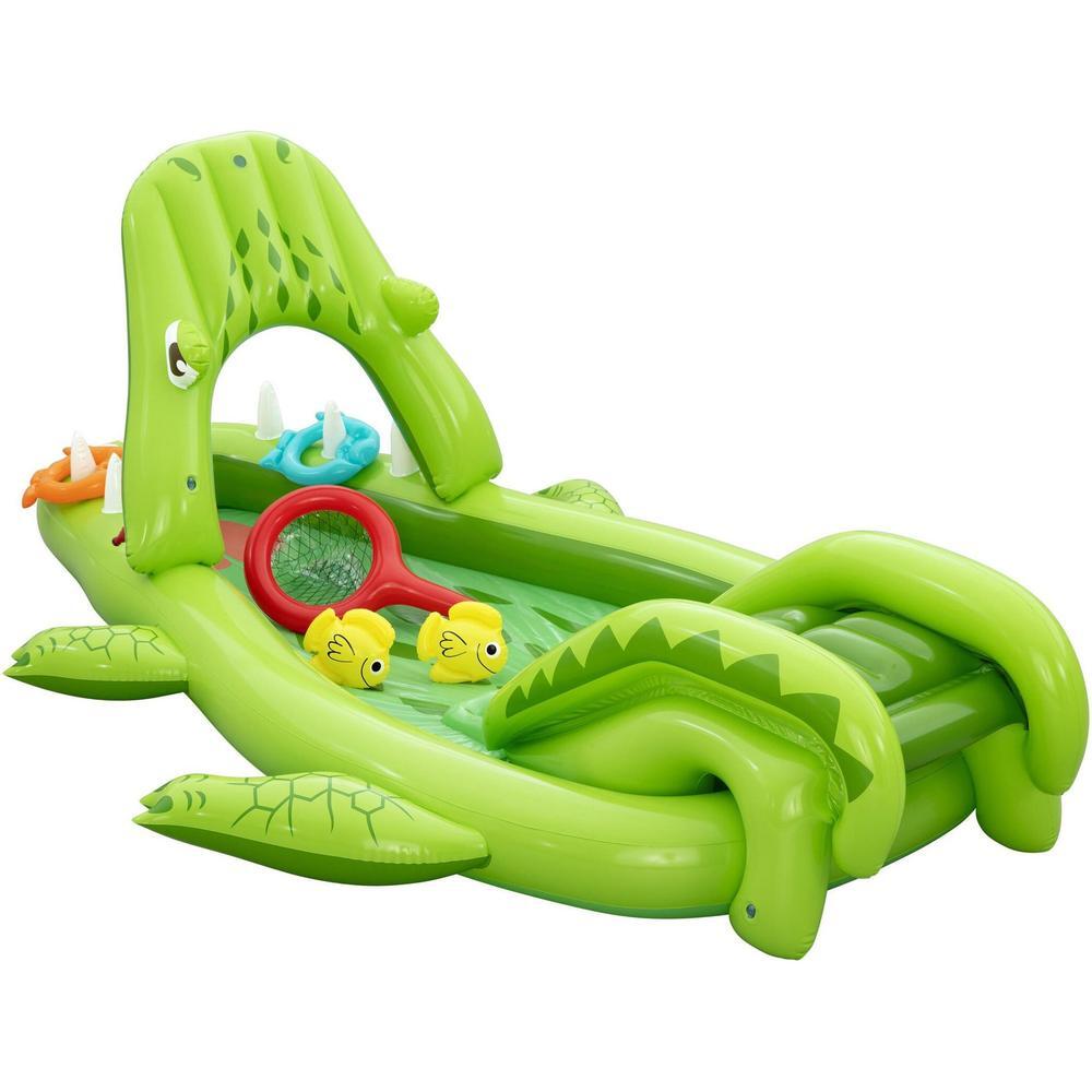 Parque de juegos hinchable cocodrilo 234x163x87 cm 5/6