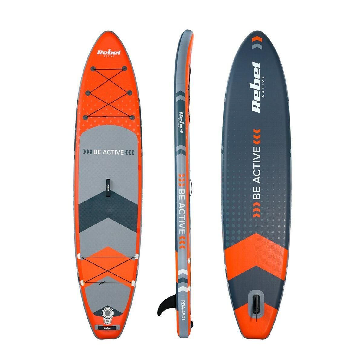 Deska Surfingowa Nadmuchiwana z Akcesoriami REBEL RBA-4500-OR Pomarańczowy 3/7