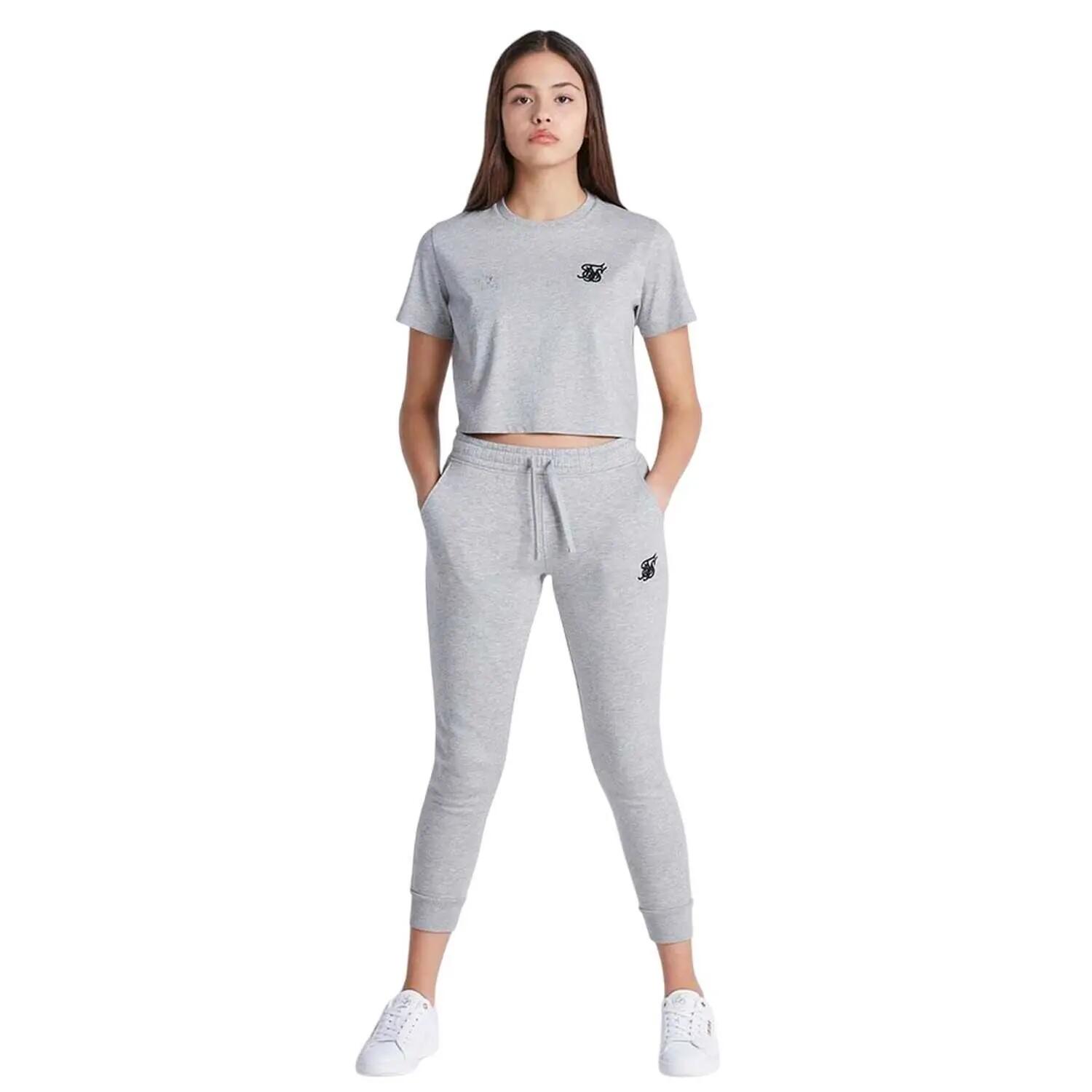 SikSilk Womens/Ladies Logo Regular Crop T-Shirt