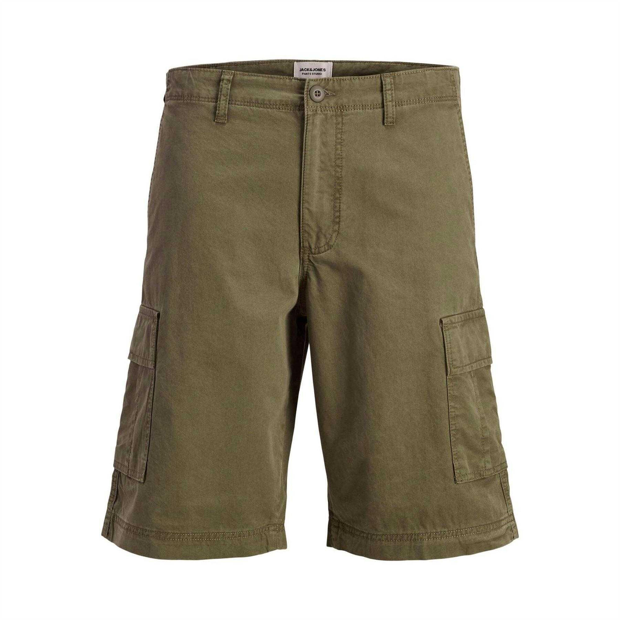Jack And Jones Mens Cotton Blend Tailored Cargo Shorts