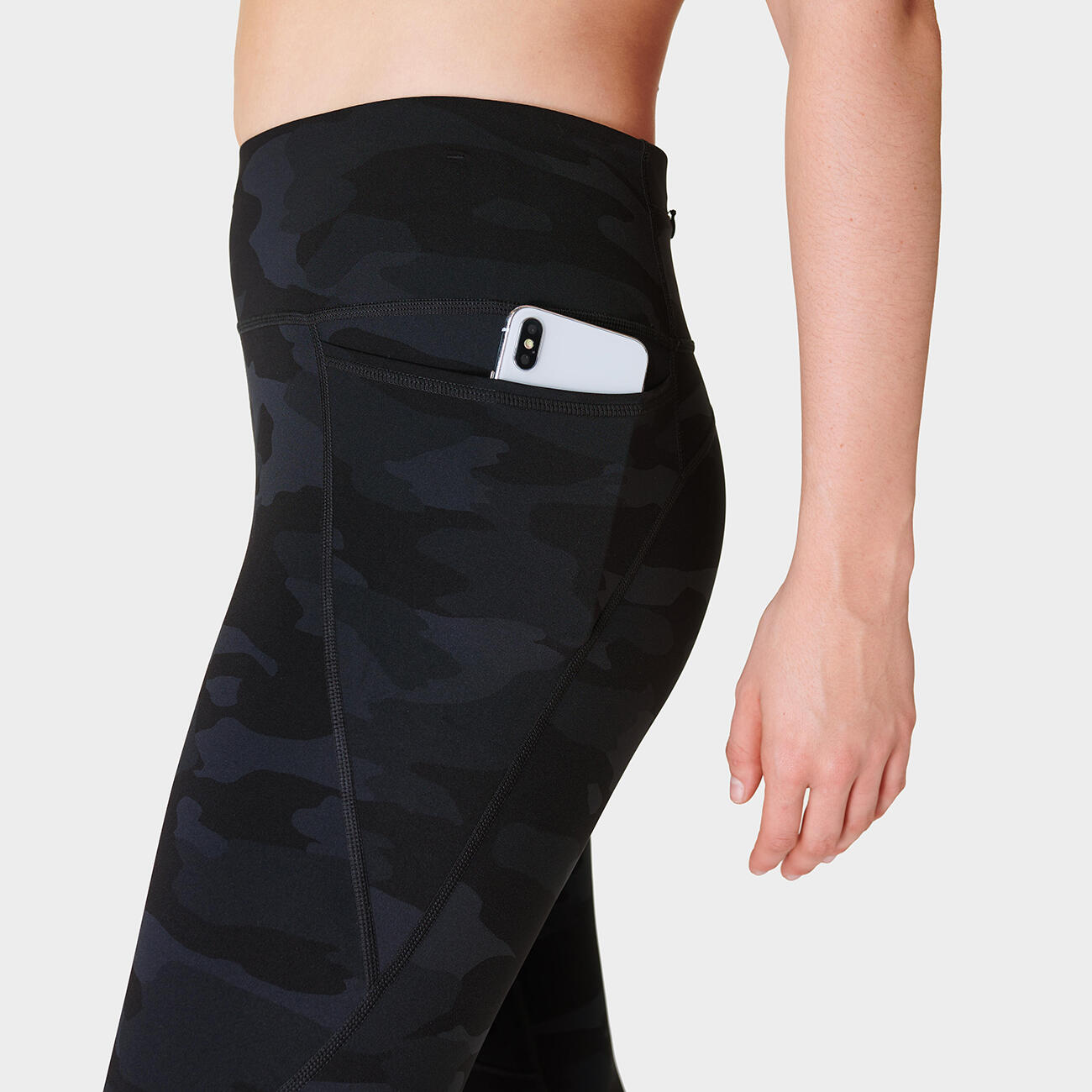 SWEATY BETTY Power Gym Leggings Broek ZWARTE CAMOUFLAGEPRINT XL 5/7