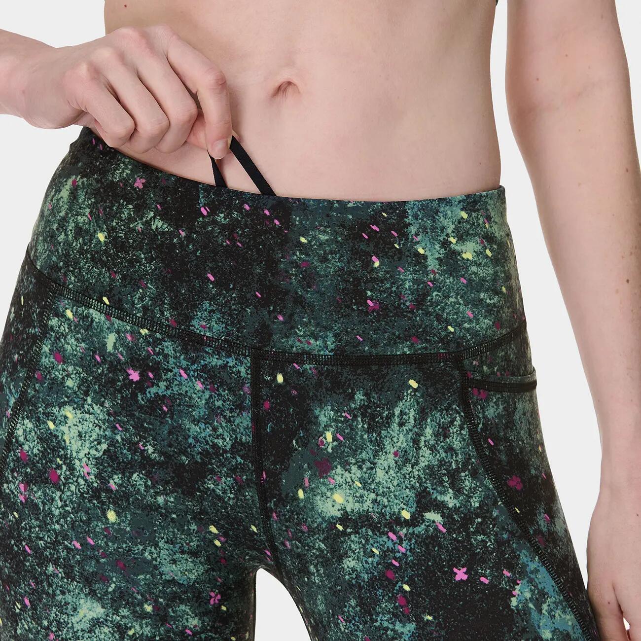 SWEATY BETTY Power Gym Leggings Broek GROENE VUURVLIEGPRINT M 5/7