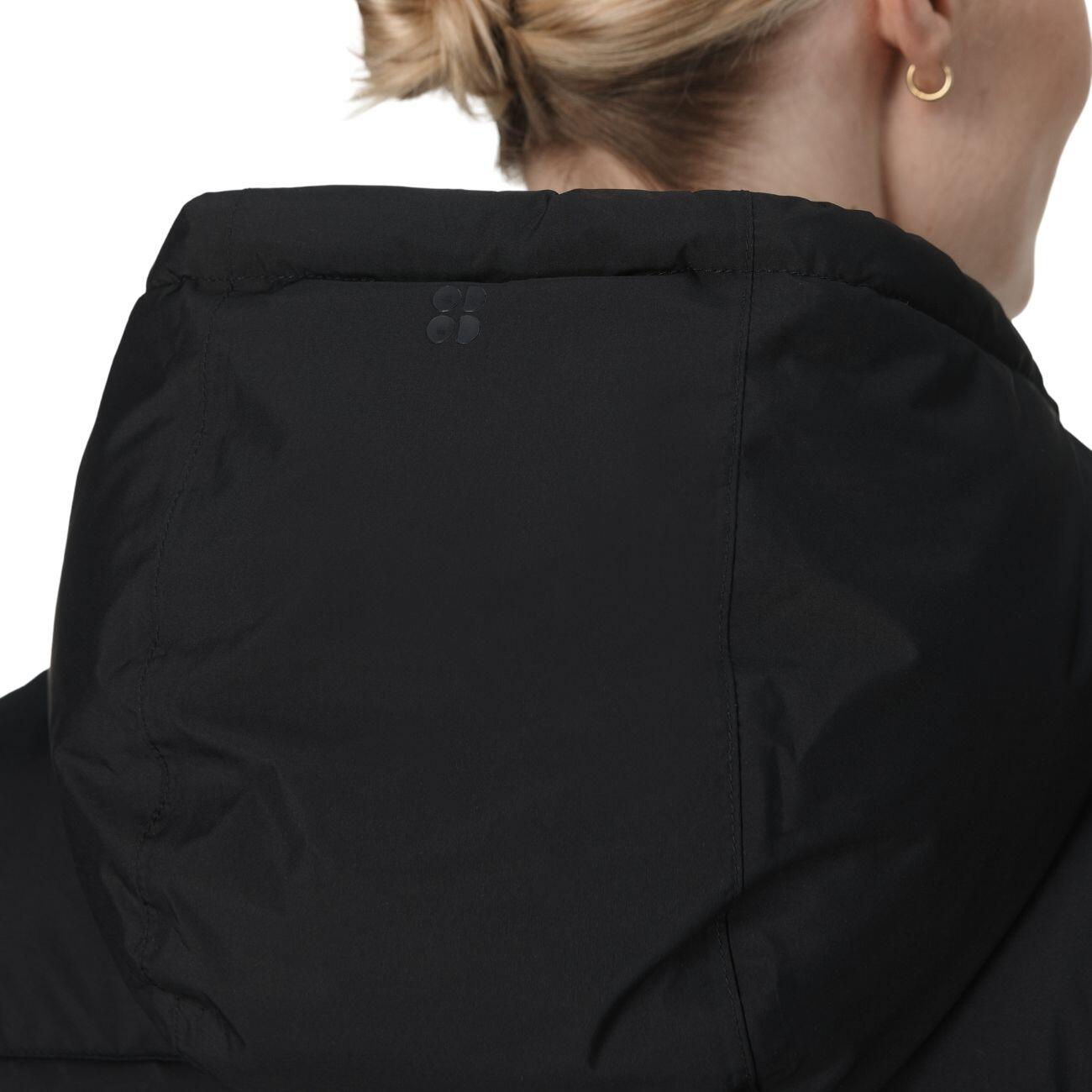 SWEATY BETTY Nimbus Mid Waterproof Puffer Sportjas ZWART L 4/7