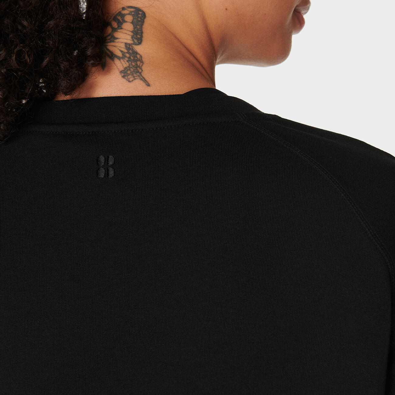 SWEATY BETTY After Class Crop Sweatshirt Trui ZWART XL 5/7