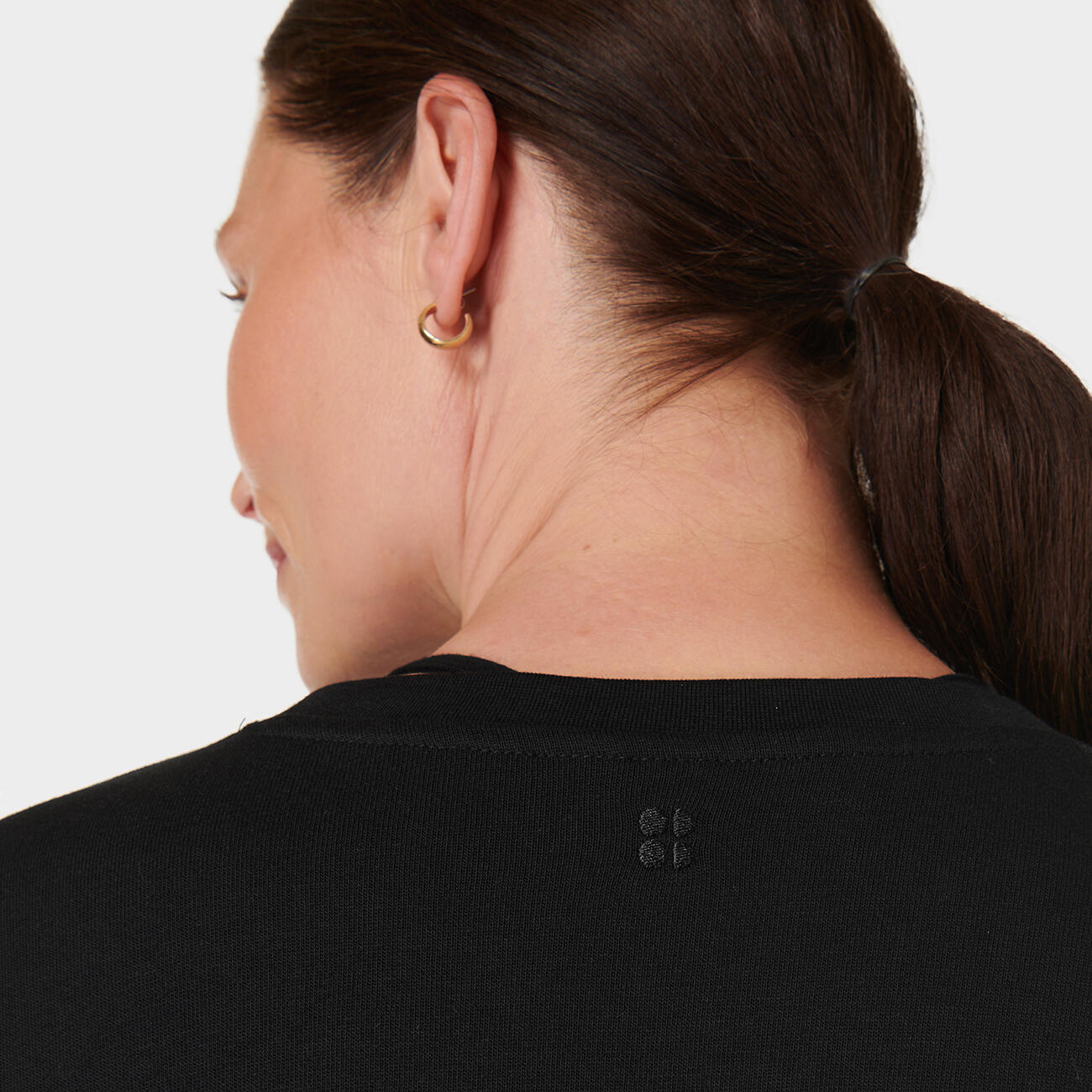 SWEATY BETTY After Class Longline Sweatshirt Trui ZWART XL 5/7