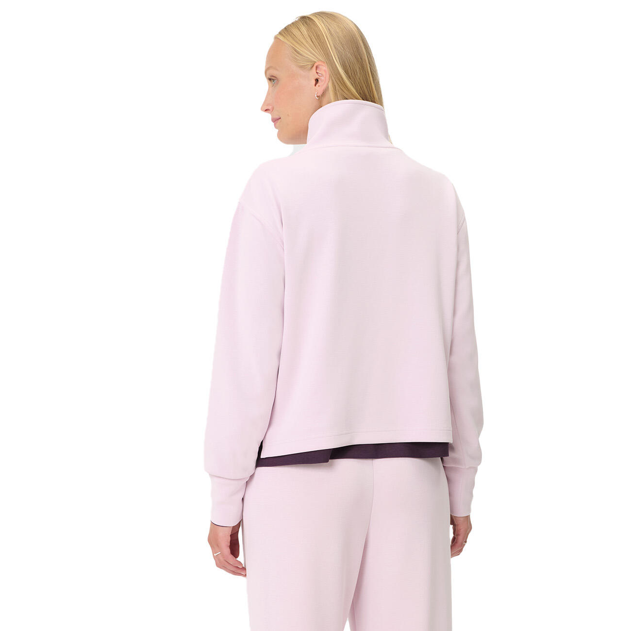 SWEATY BETTY Sweaty Betty Sand Wash Half Zip Crop Sweatshirt Trui PASTELROZE XL 3/7