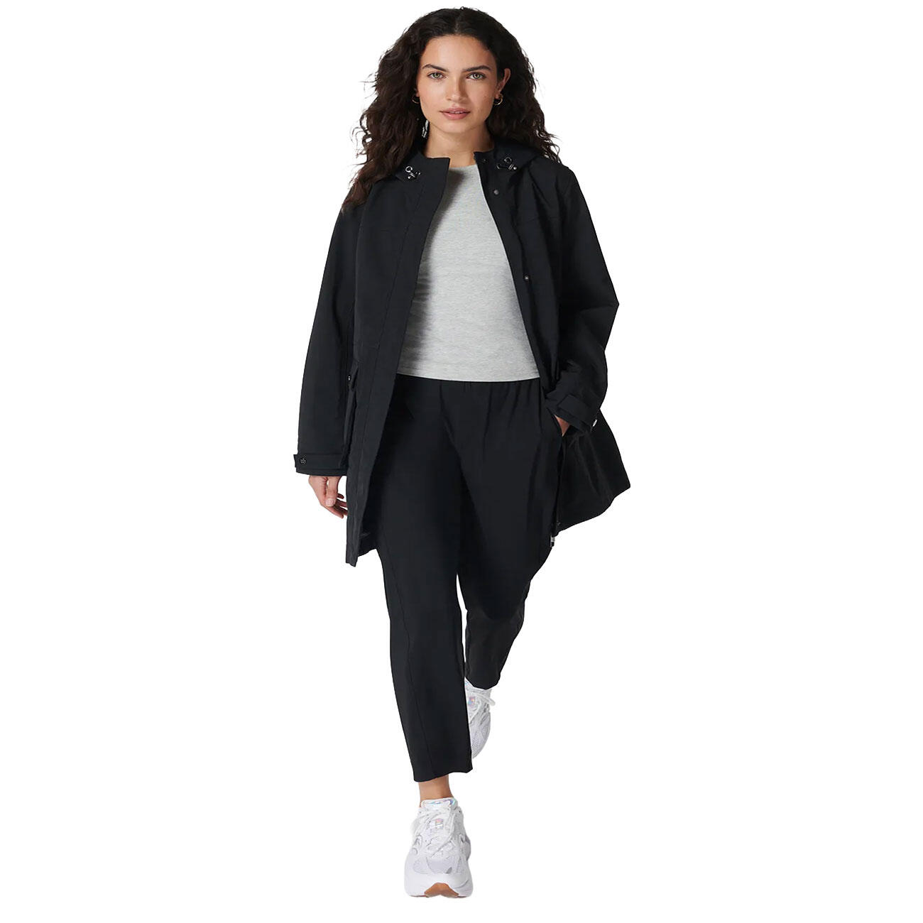 SWEATY BETTY Stride Waterproof Parka Sportjas ZWART M 5/7