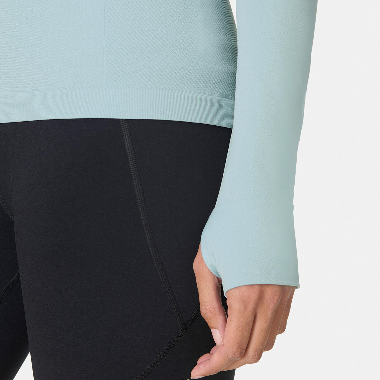 SWEATY BETTY Sweaty Betty Athlete Seamless Long Sleeve Top T-shirt MISTBLAUW XL 5/7