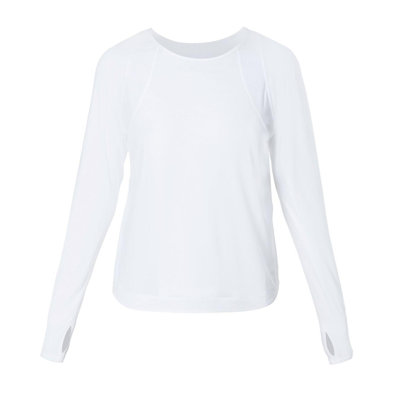 SWEATY BETTY Breathe Easy Mesh Long Sleeve Top T-shirt WIT XL 5/7