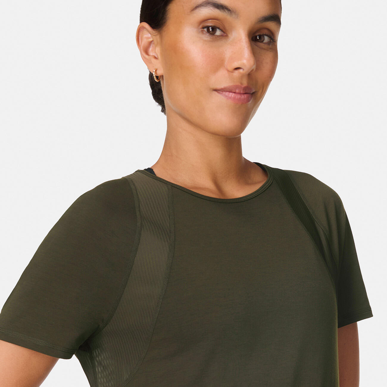 SWEATY BETTY Sweaty Betty Breathe Easy Mesh T-Shirt T-shirt OLIJFGROEN M 4/7