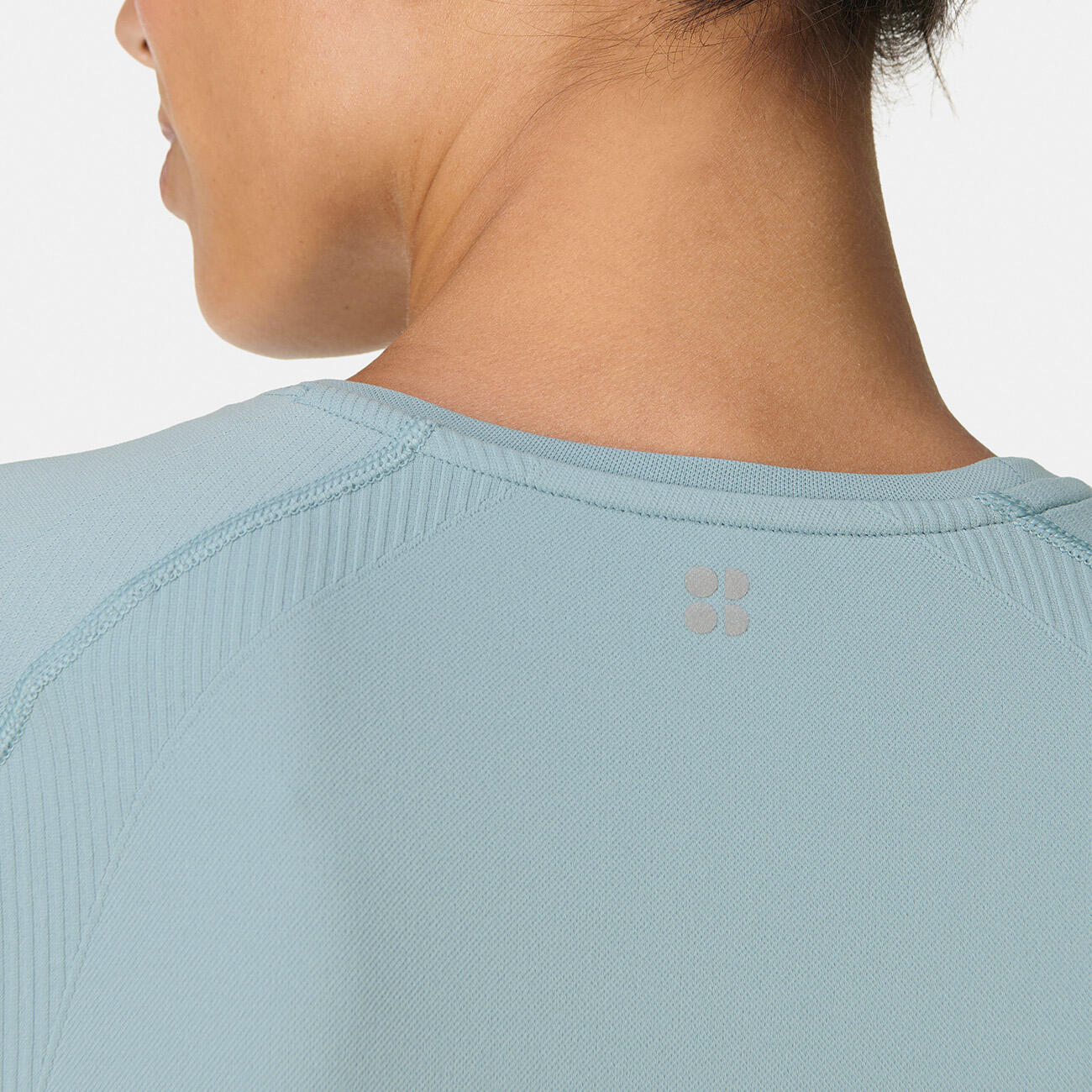 SWEATY BETTY Sweaty Betty Athlete Seamless Long Sleeve Top T-shirt MISTBLAUW XL 4/7