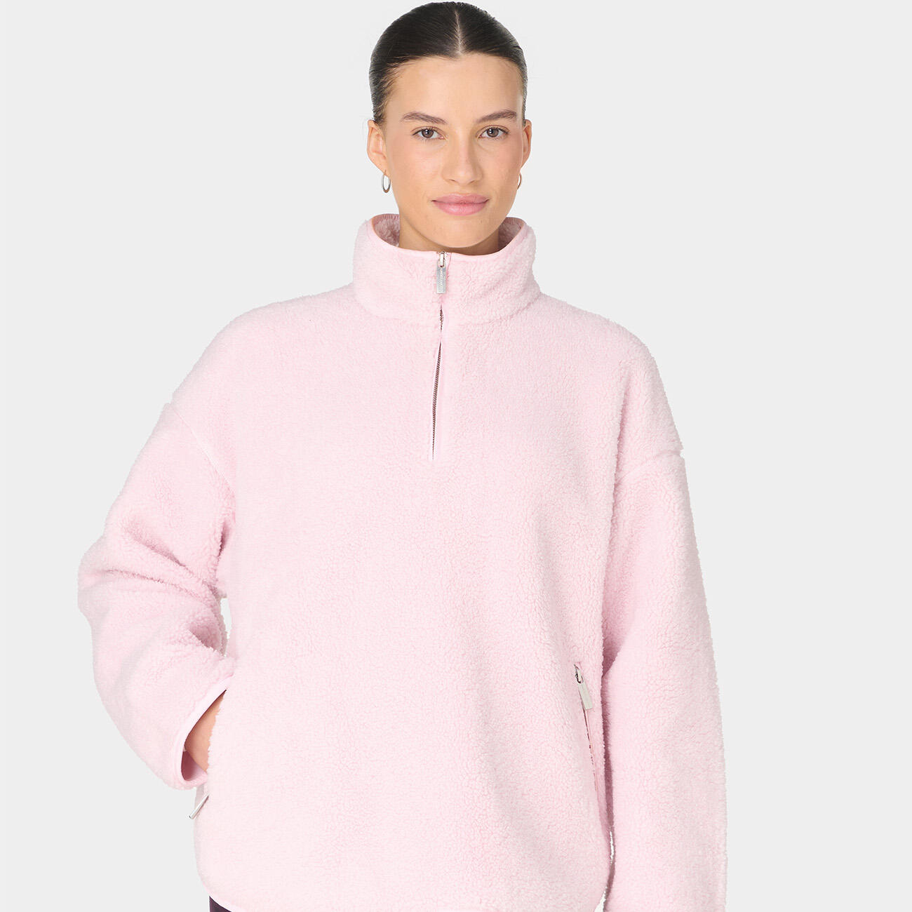 Pull Polaire à Demi-Zip et Capuche Sweaty Betty Fleece 2/7