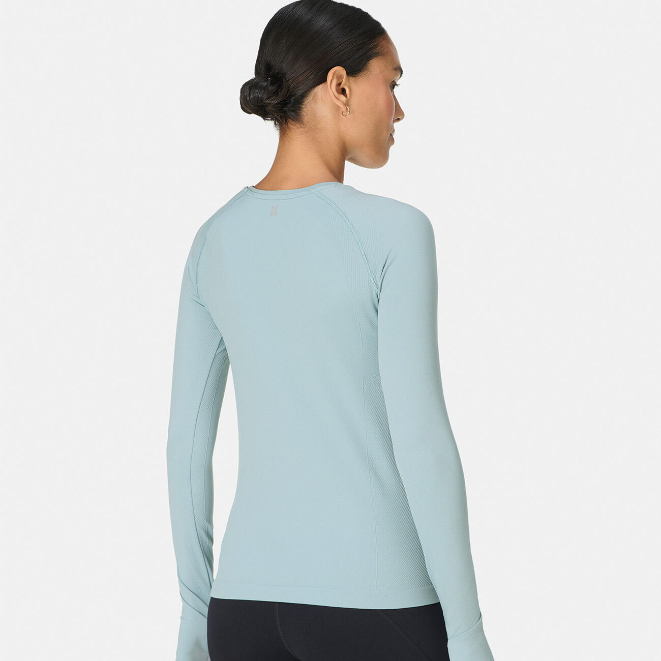 SWEATY BETTY Sweaty Betty Athlete Seamless Long Sleeve Top T-shirt MISTBLAUW XL 3/7