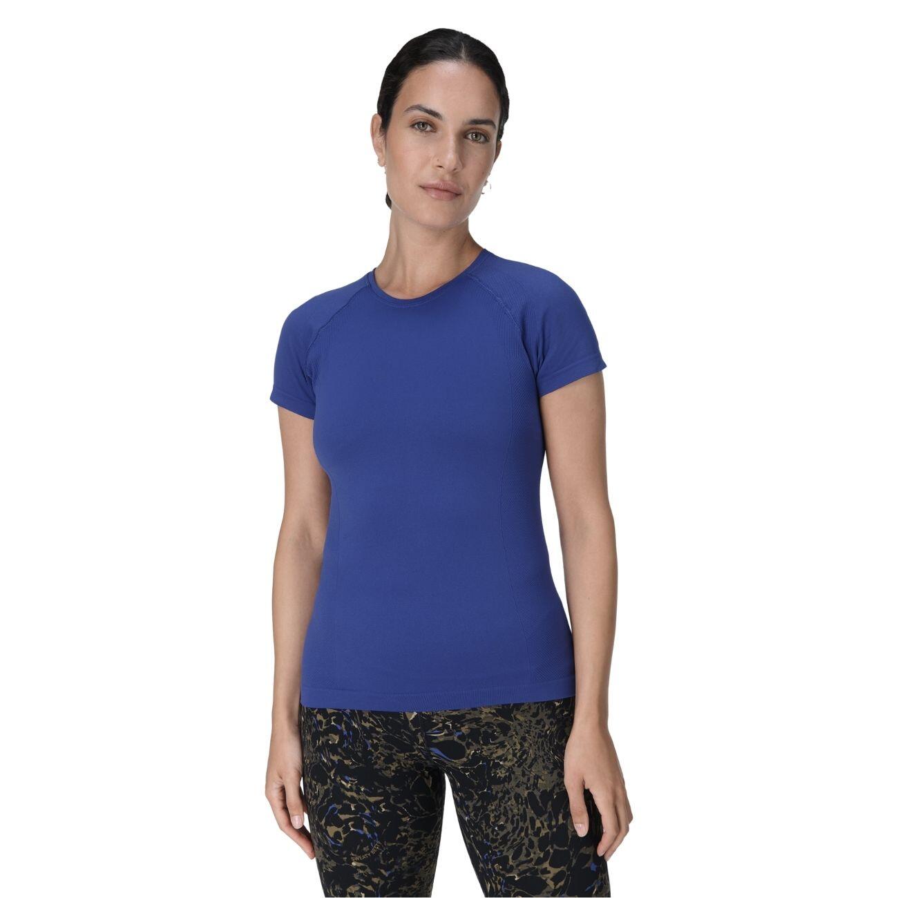 SWEATY BETTY Athlete Seamless Workout T-Shirt T-shirt KONINGSBLAUW L 2/7
