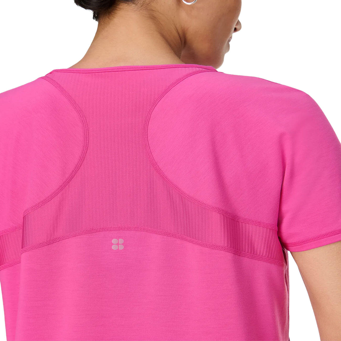 SWEATY BETTY Breathe Easy Mesh T-Shirt T-shirt FUCHSIA ROZE M 5/7