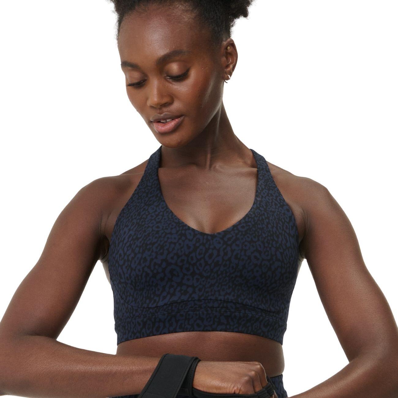 Sweaty Betty Power Pulse Bra Sportbeha BLAUWE LUIPAARDPRINT L 4/7