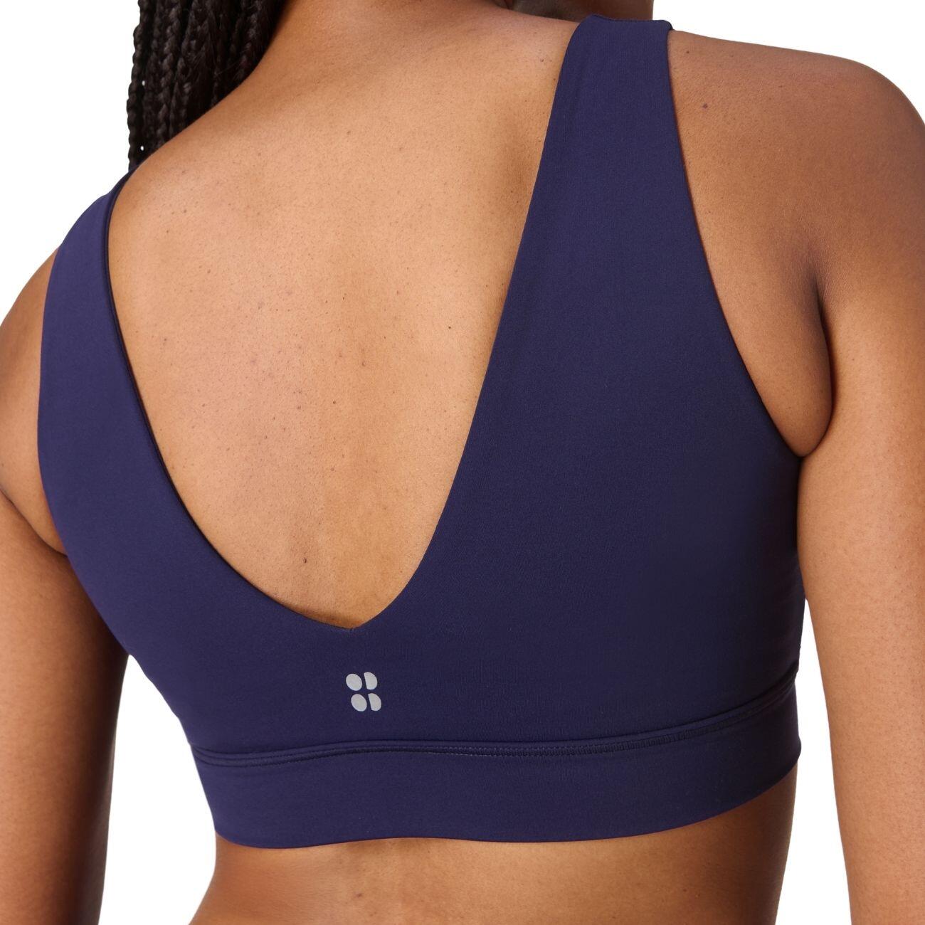SWEATY BETTY Ultimate Studio Voop Bra Sportbeha MARINEBLAUW L 4/7