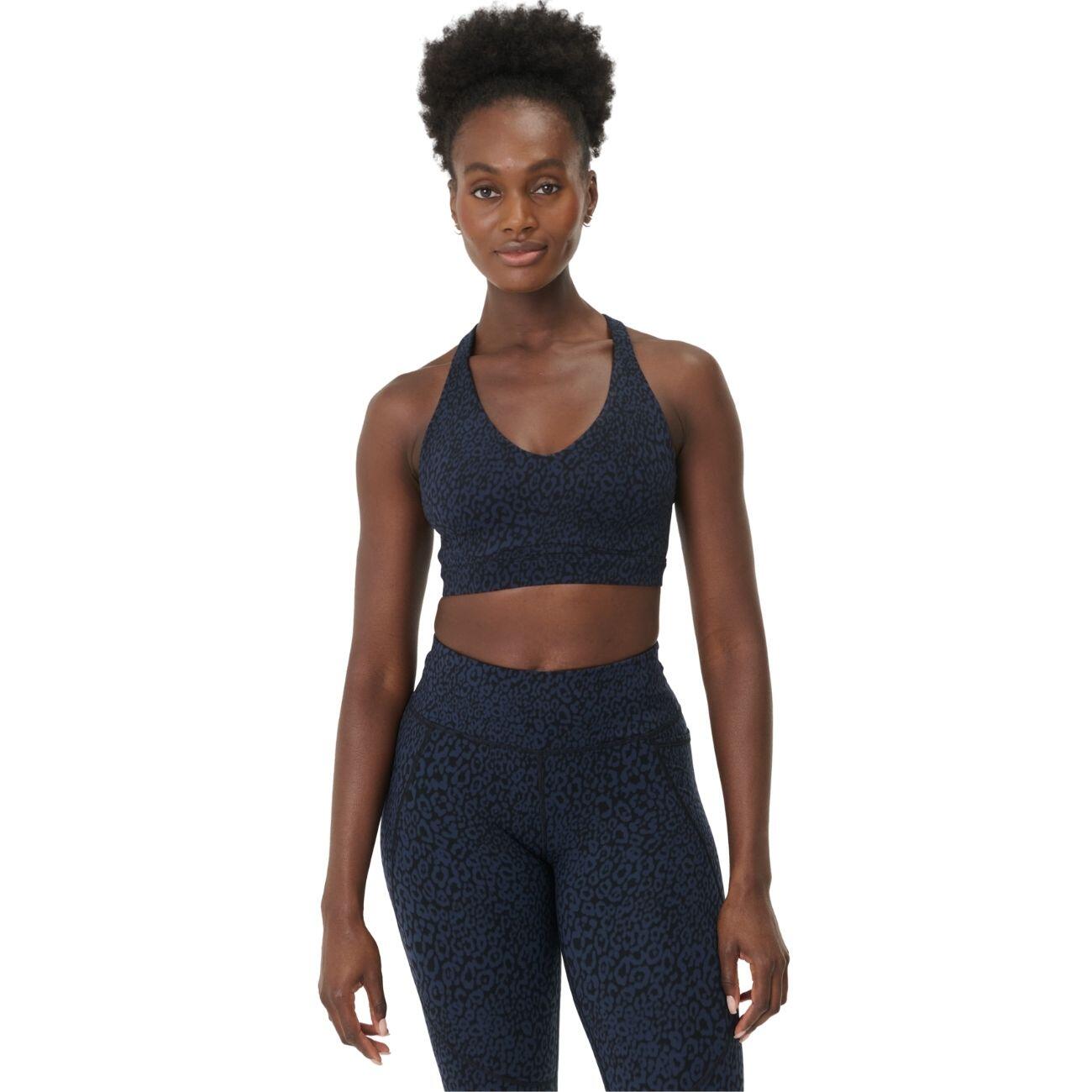 Sweaty Betty Power Pulse Bra Sportbeha BLAUWE LUIPAARDPRINT L 2/7
