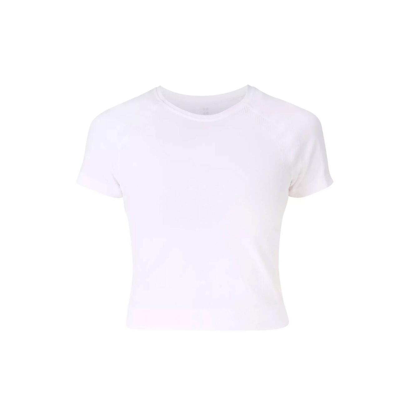 SWEATY BETTY Athlete Crop Seamless Workout T-Shirt T-shirt WIT XXL 5/7