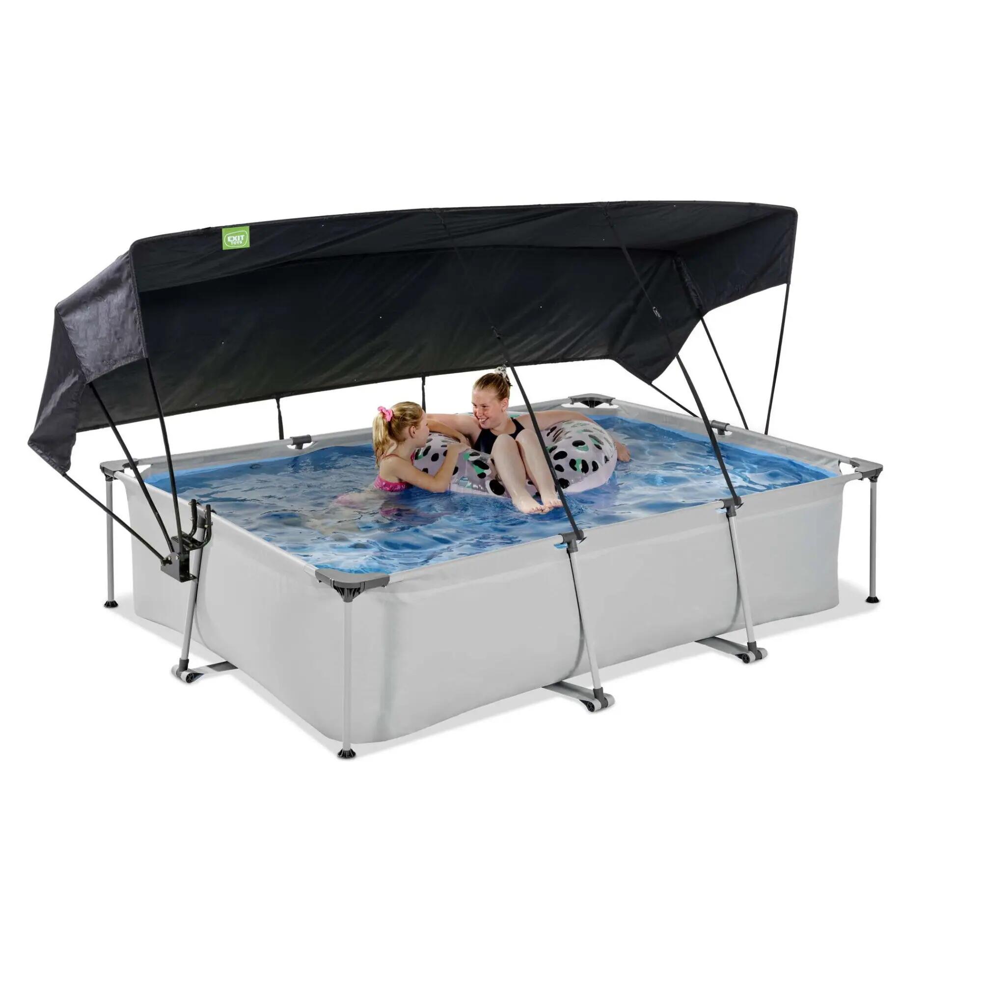 Piscine 300x200x65cm avec voile d'ombrage et pompe filtrante 7/7