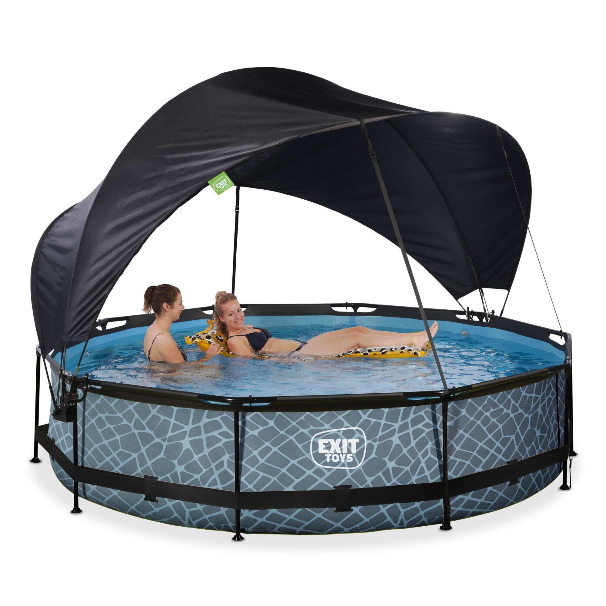 Piscine ø360x76cm avec voile d'ombrage et pompe filtrante 7/7