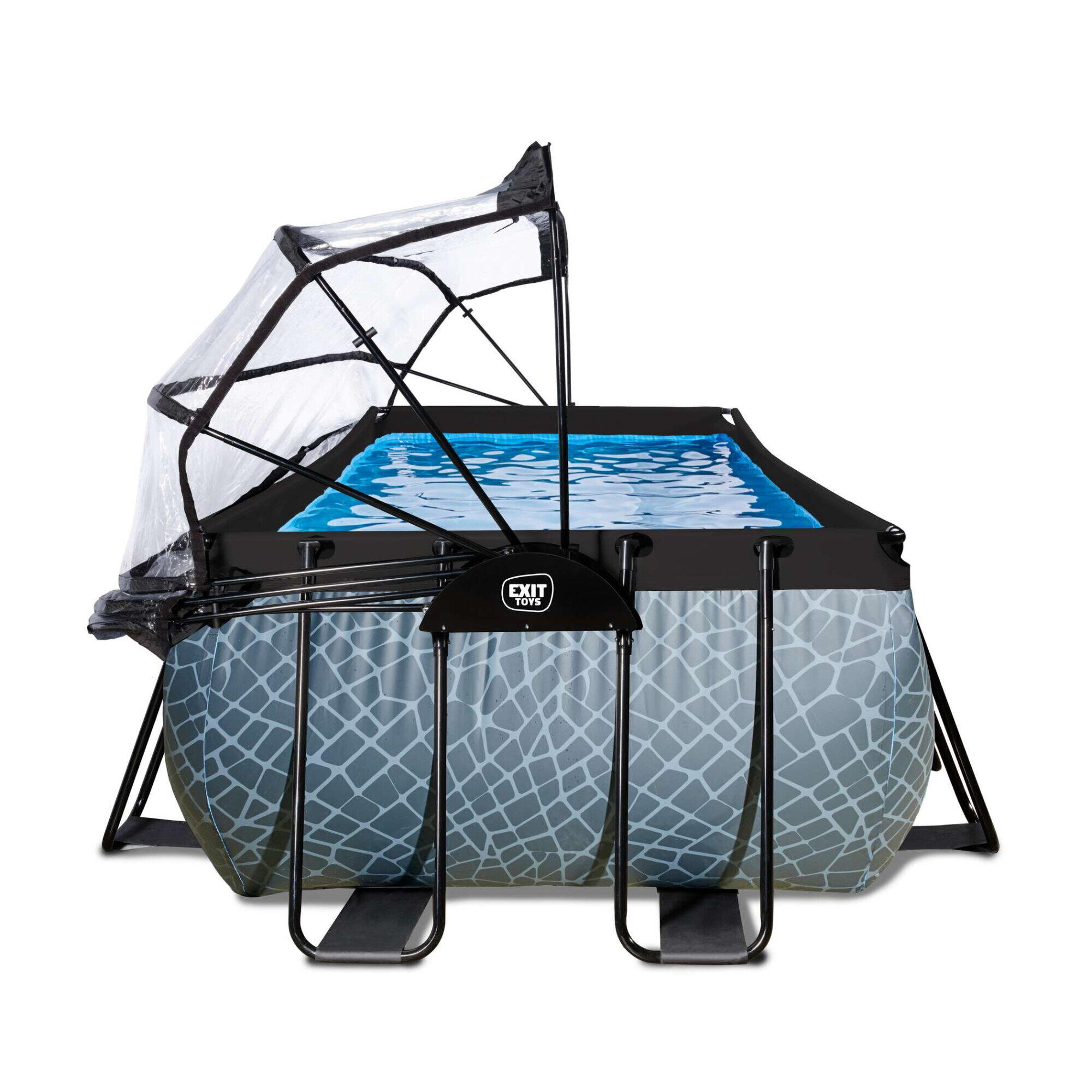 Pool 400x200x122cm mit Abdeckung und Sandfilterpumpe 5/7
