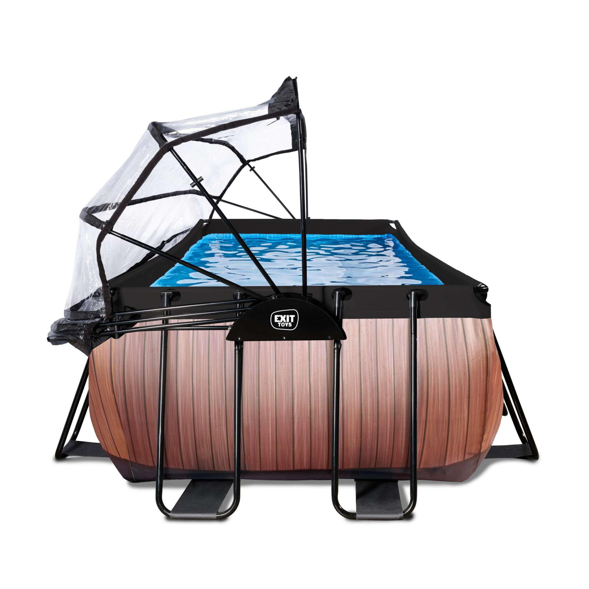 Pool 400x200x122cm mit Abdeckung und Sandfilterpumpe 5/7