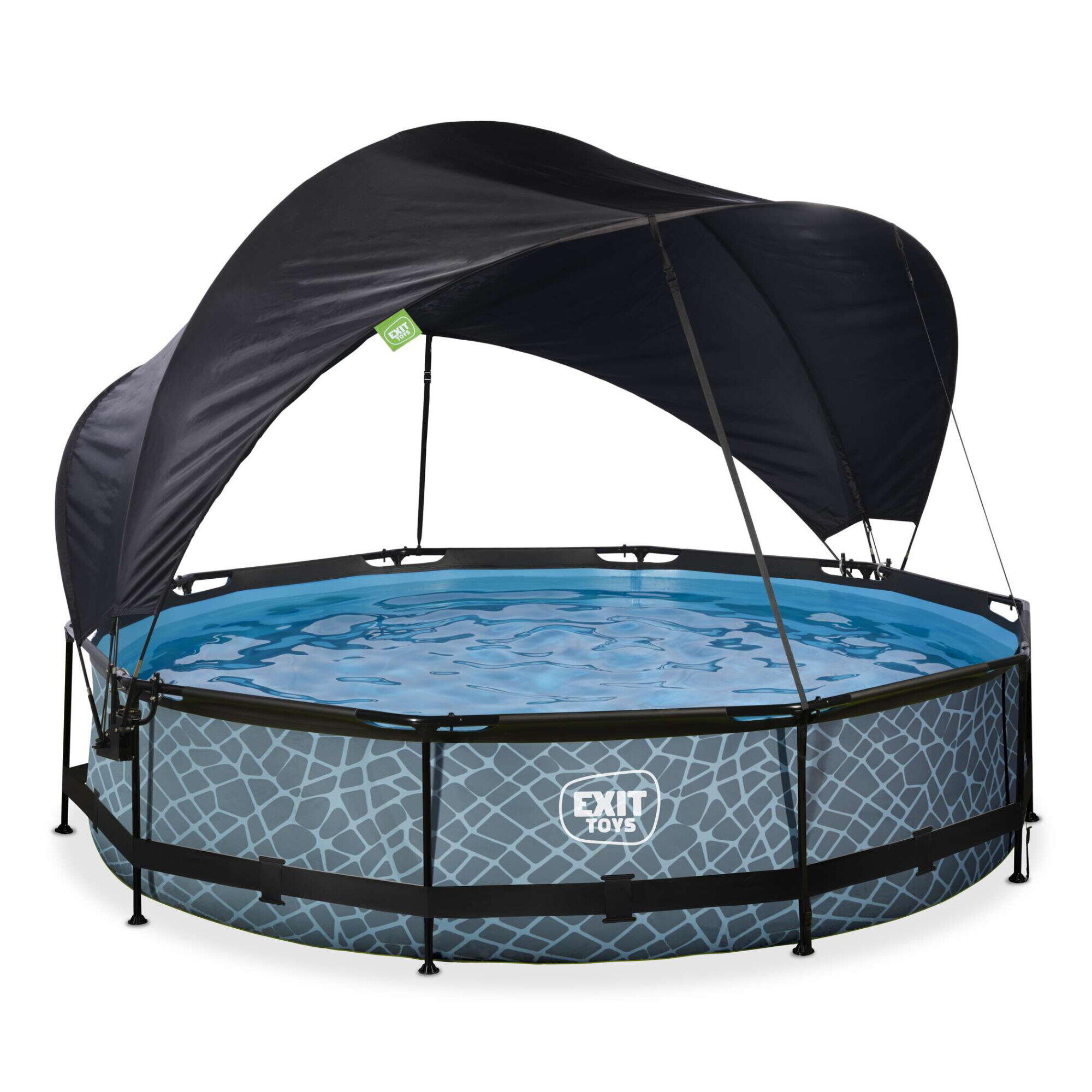 Piscine ø360x76cm avec voile d'ombrage et pompe filtrante 2/7