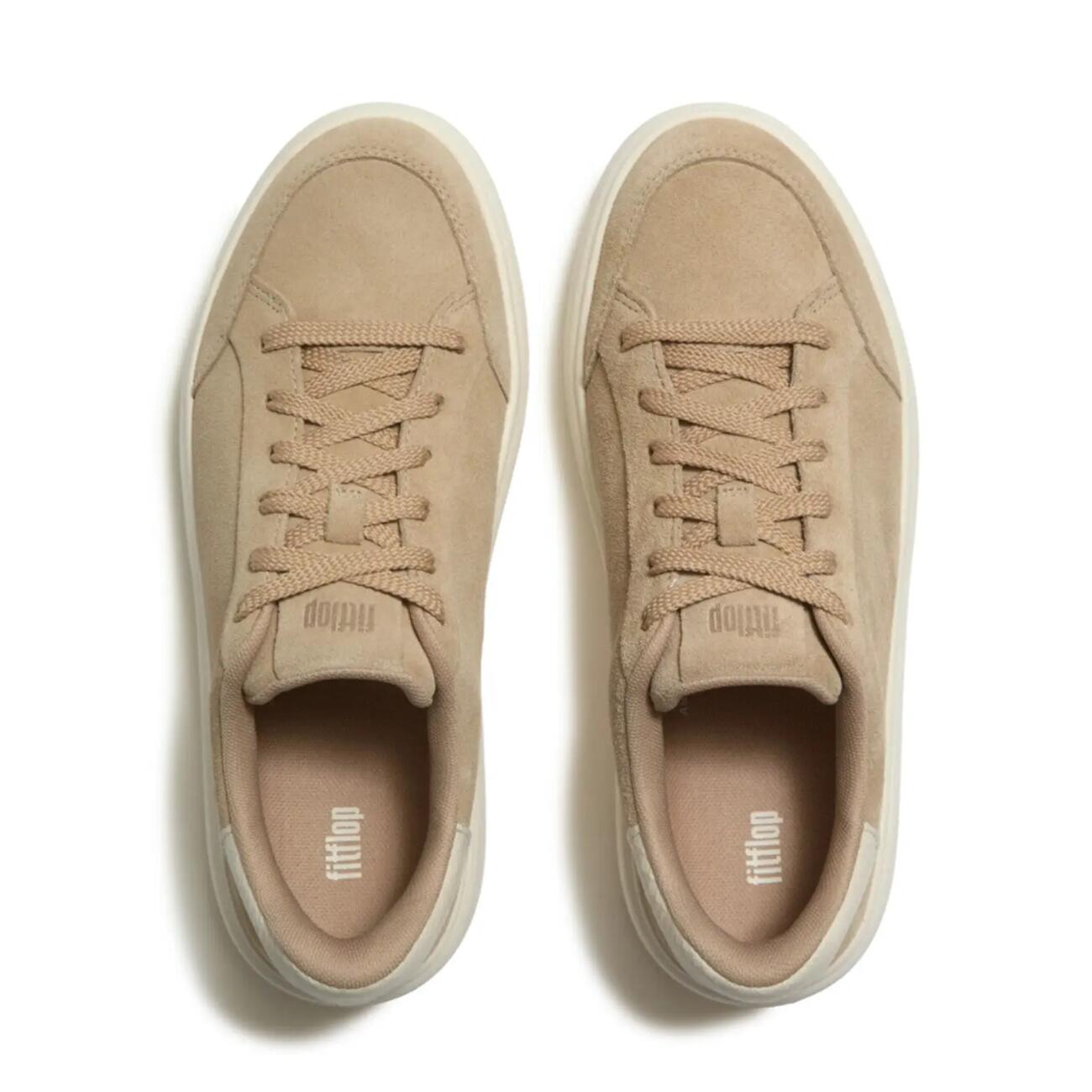 FITFLOP RTG Suede Snake Lace Up Sneakers  HAZELNOOT 41 5/7