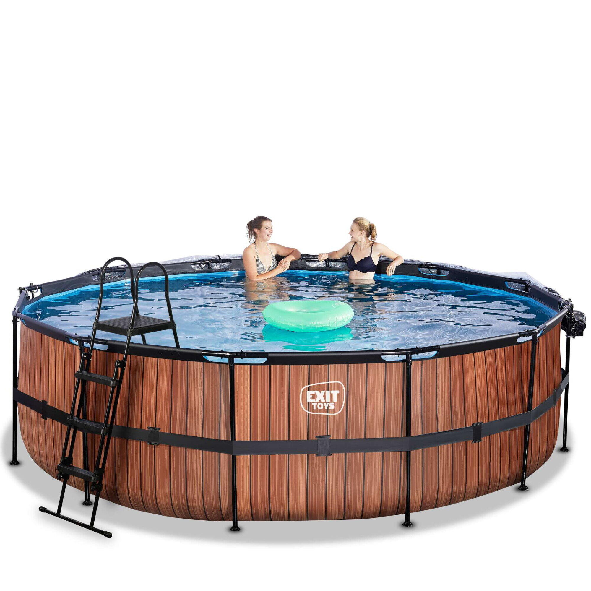 Piscine couverte ø488x122cm avec pompe filtrante à sable 7/7